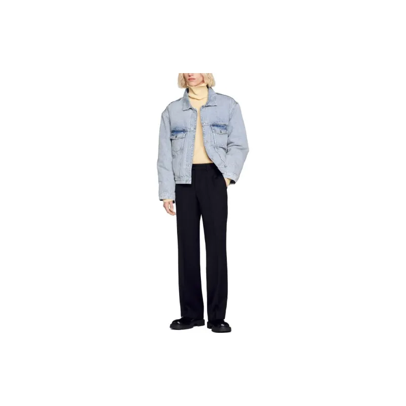 Sandro Denim Jackets Men Vintage Blue-1