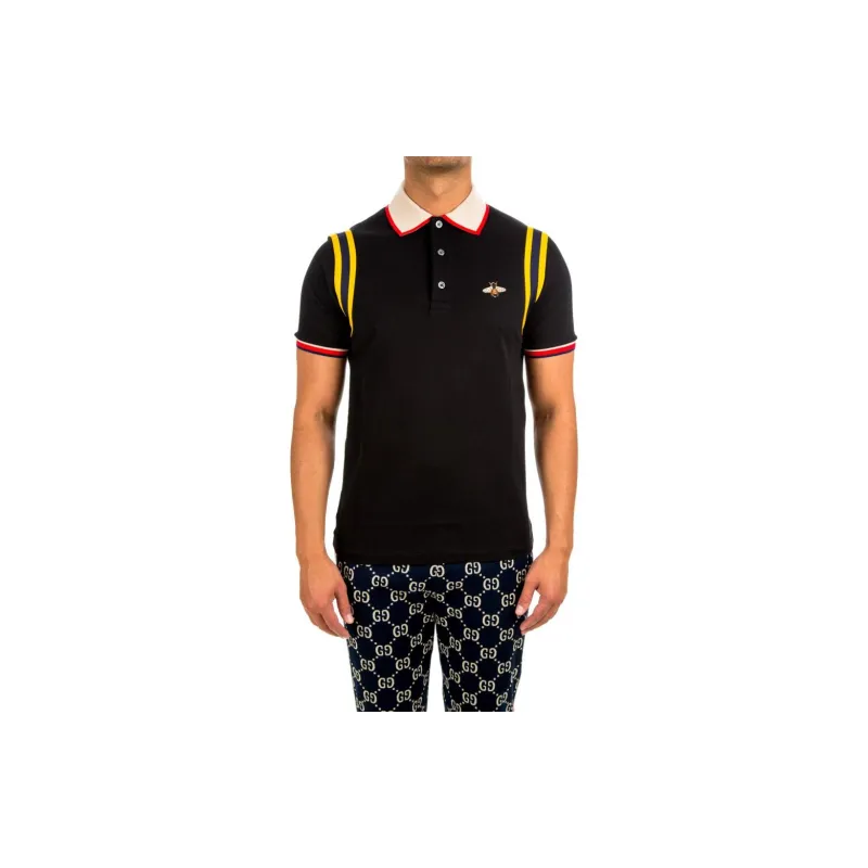 GUCCI Polo Shirts Men Black-1