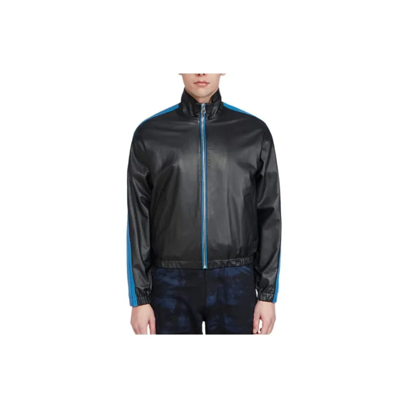 MARNI Leather Jackets Men Black-4