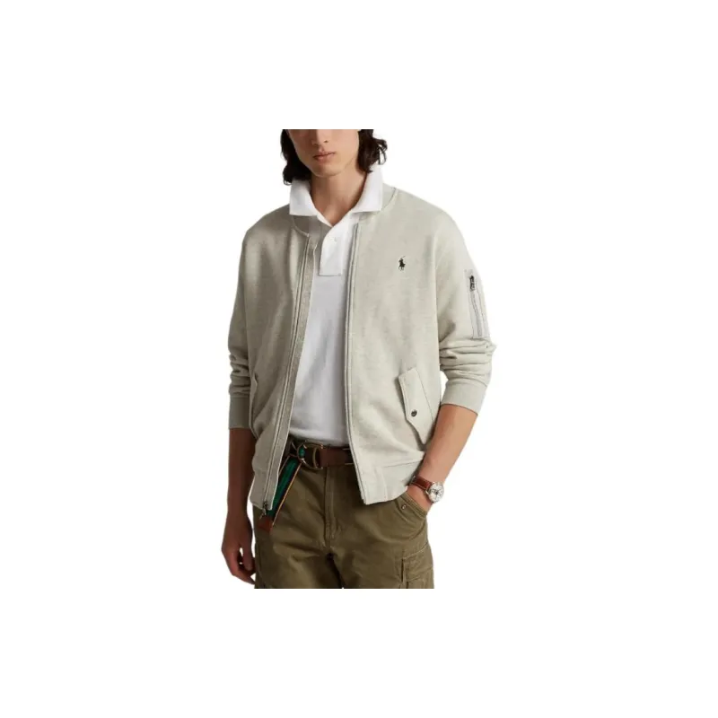 Polo Ralph Lauren FW23 Baseball Jacket Men's Light Gray-1