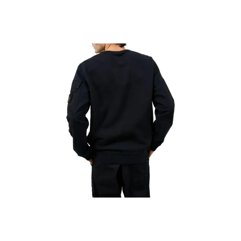 STONE ISLAND Logo Patch Crewneck Sweatshirt-5