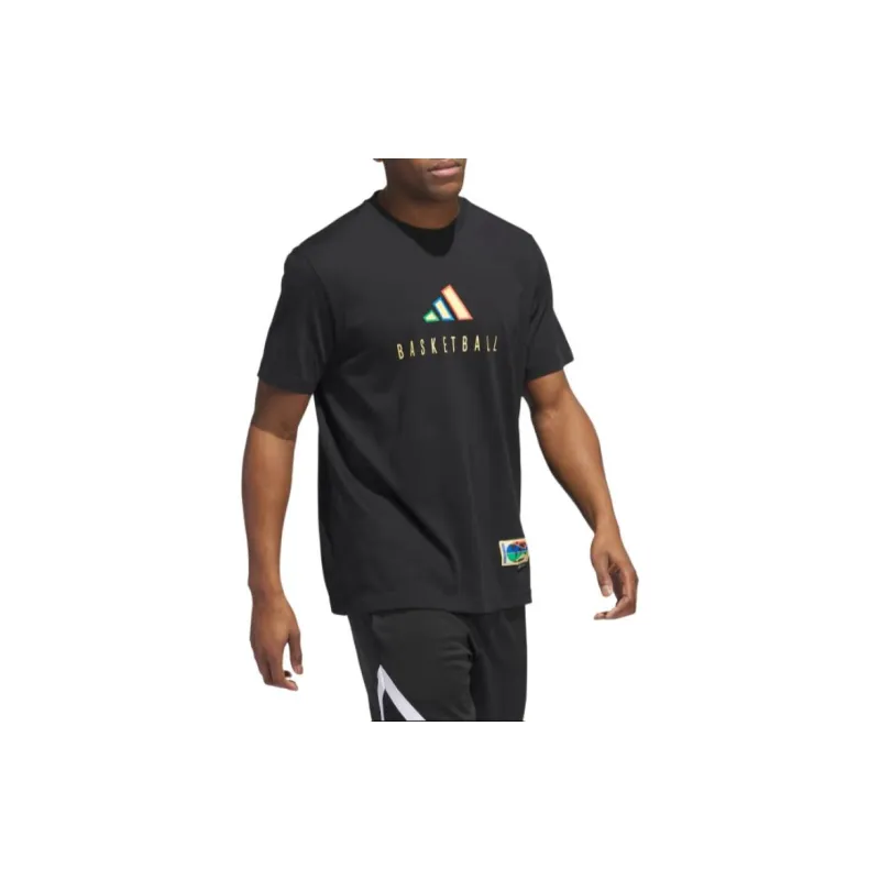 Adidas Worldwide Hoops Logo Performance Graphic Tee-1