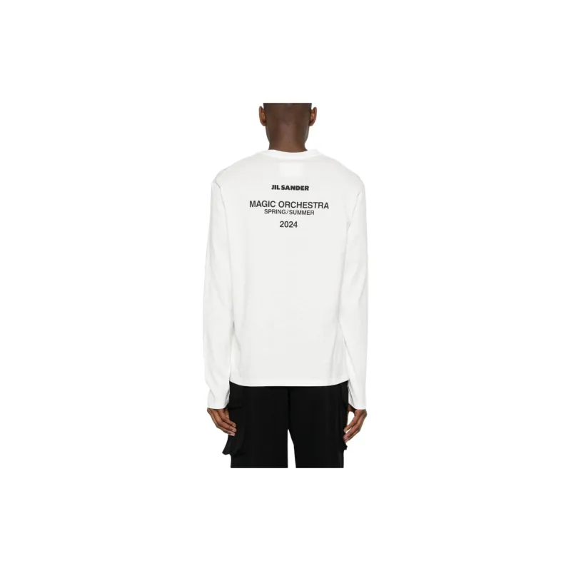 JIL SANDER Long sleeve Cotton T shirt-3