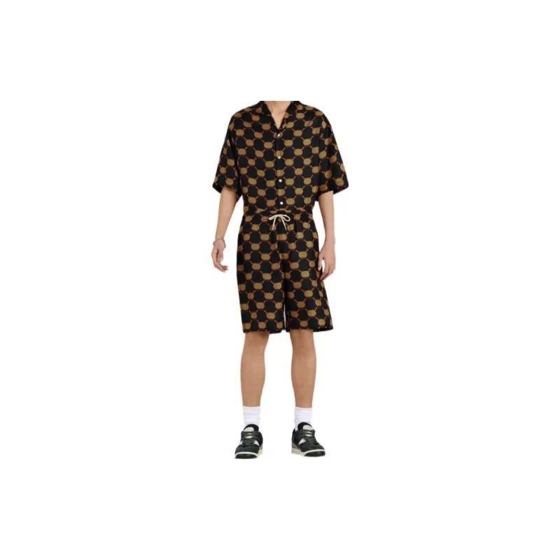 GUCCI Casual Shorts Men Black-3