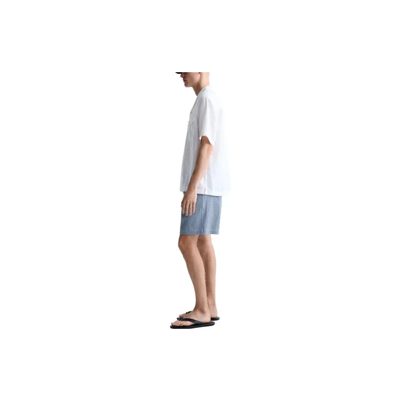 ZARA Casual Shorts Men Sky Blue-6
