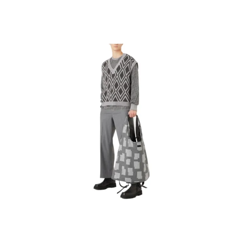 EMPORIO ARMANI FW22 Sweater Men's Smoke Gray-1