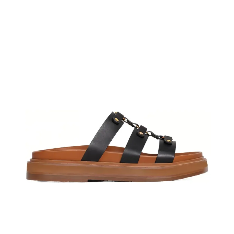 CELINE Slip Resistant Slide Slippers Women's Black-1