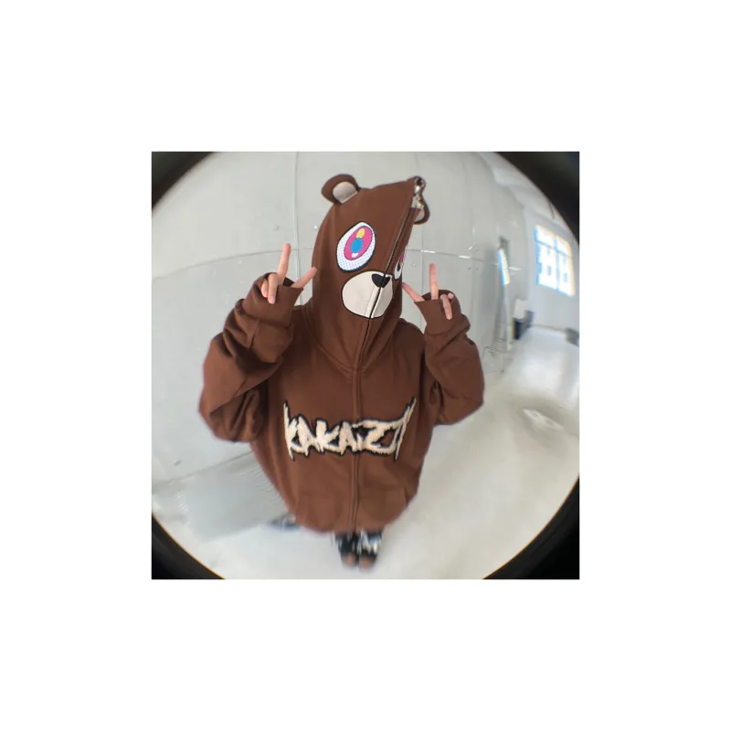 KAKAZZY Sweatshirt Unisex Brown-6