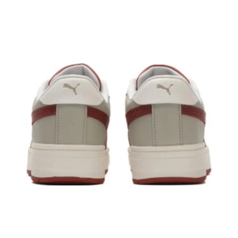 PUMA Ca Pro Anti-Slip Wear-Resistant Low-Top Skateboard Shoes Unisex White Gray Red-4