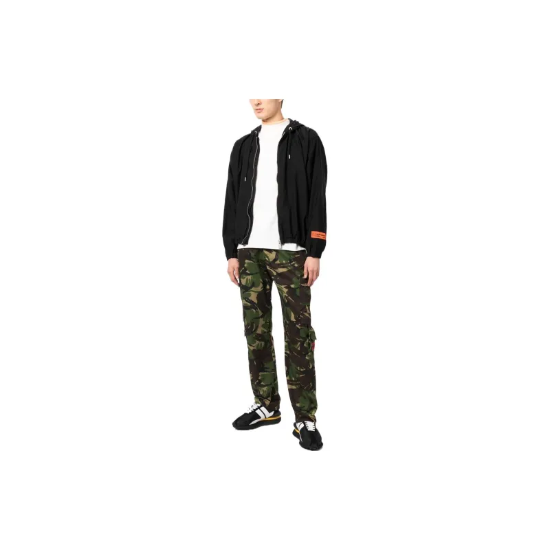 HERON PRESTON Logo Tape Zip-up Jacket-1
