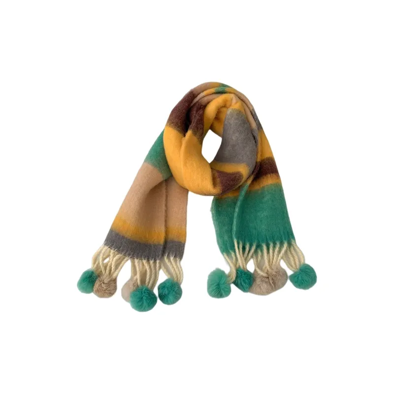 MEETSUNNY Faux Wool Knit Scarves Unisex-7