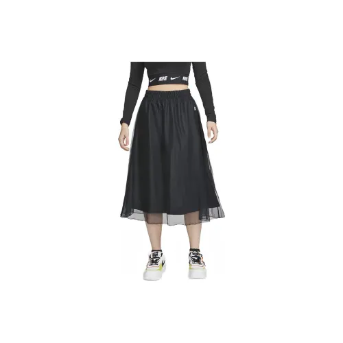 Nike Casual Long Skirts Women's Black