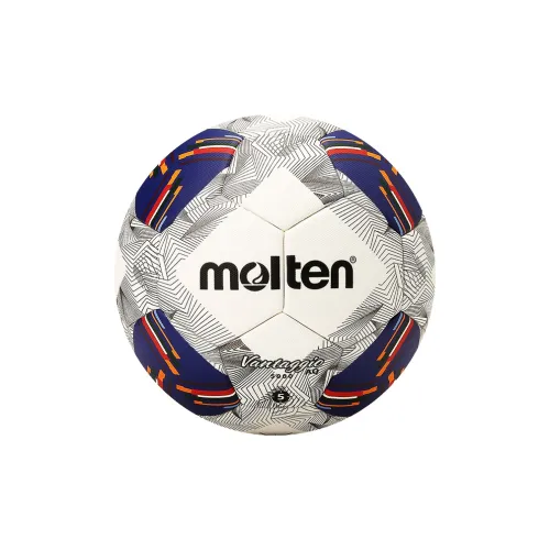 Molten Size 5 Soccer PU Seamless Thermal-bonding Unisex White Blue