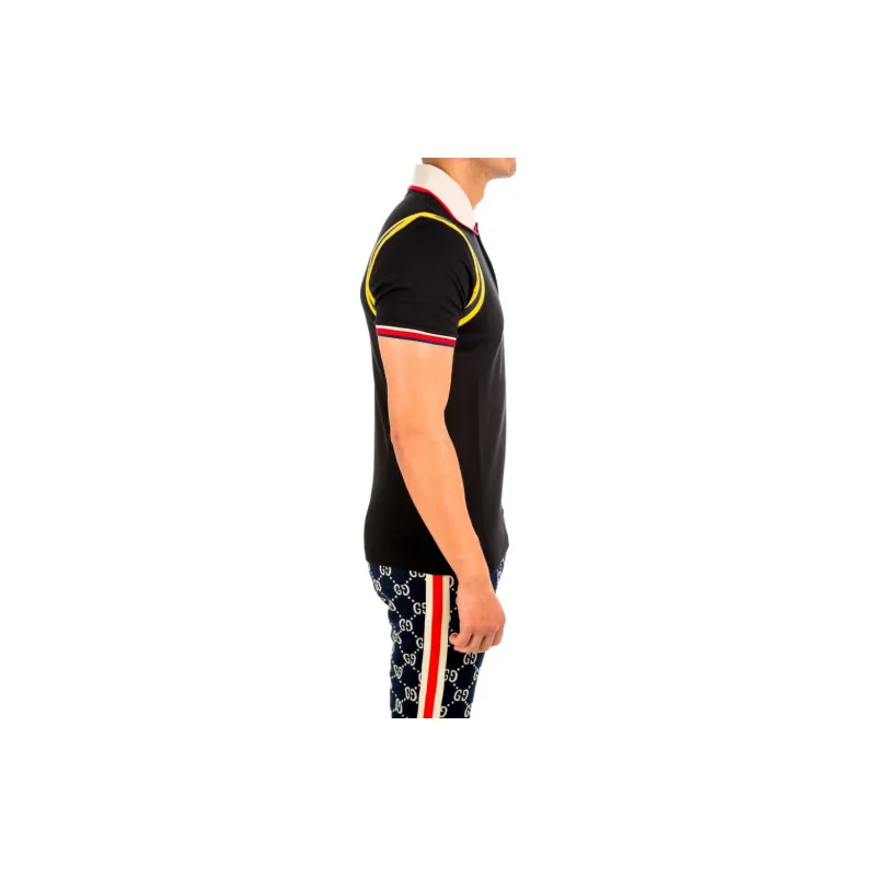 GUCCI Polo Shirts Men Black-4