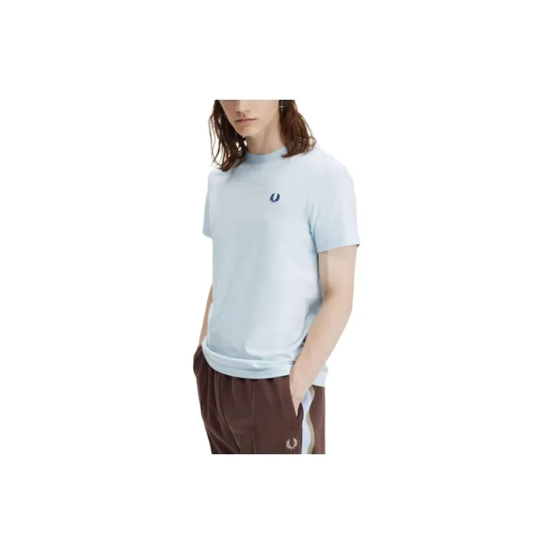FRED PERRY T Shirt Men's Light Blue-4