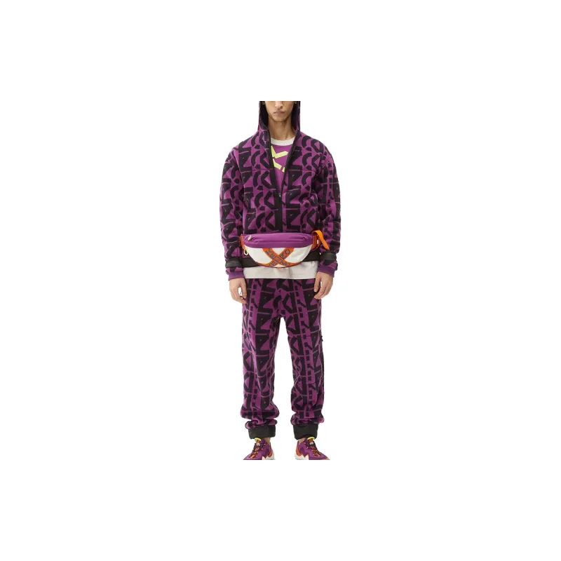 KENZO Allover Monogram Zipped Hoodie-2