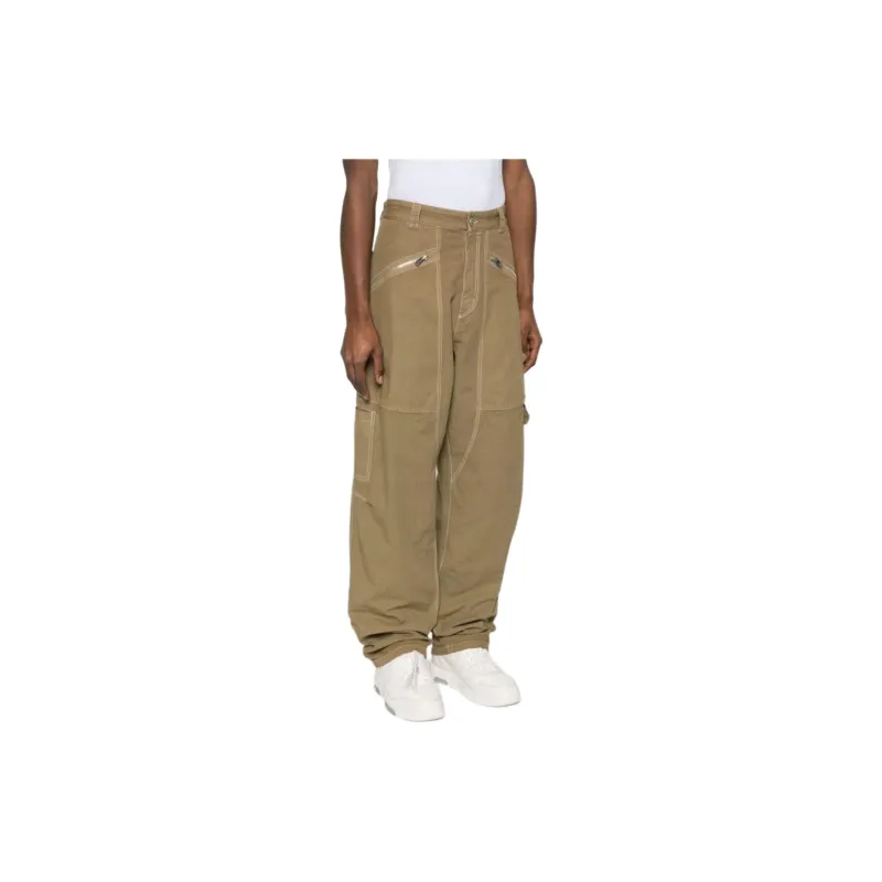 ISABEL MARANT Zip Detailed Straight Leg Pants-3