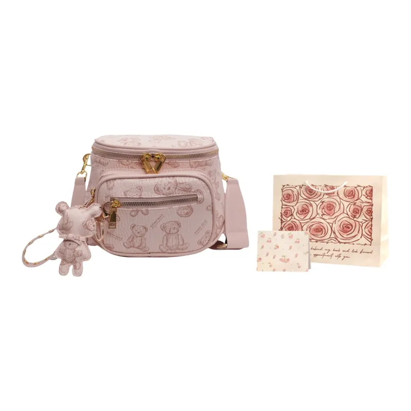 Rainbow Girl PU Crossbody Bag, Shoulder Bag Women's Multicolor-5
