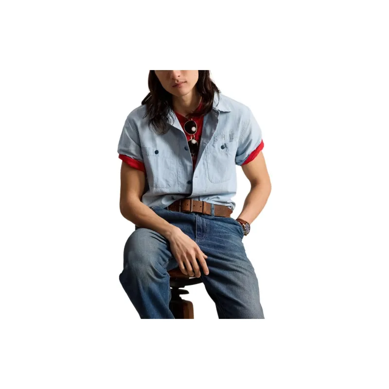 Polo Ralph Lauren SS24 Shirt Men's Light Indigo-1
