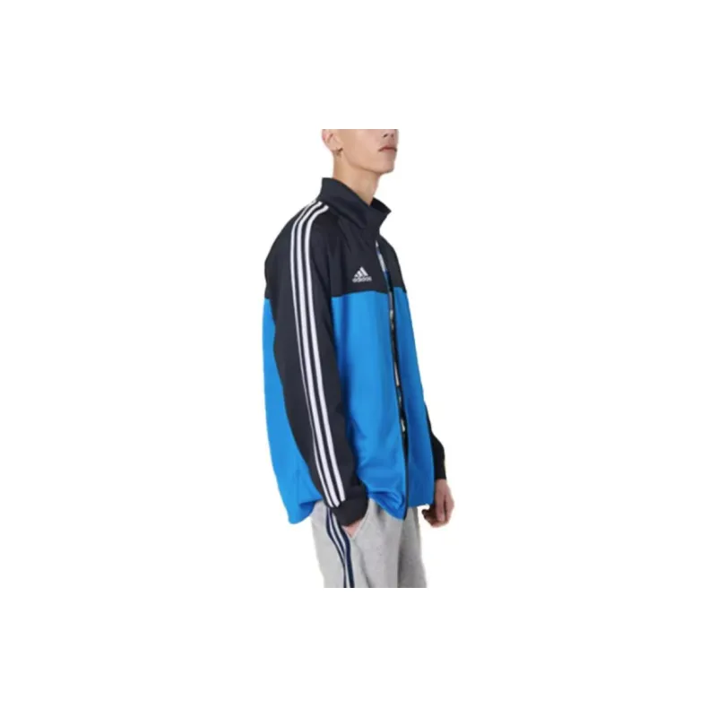 Adidas Jackets Unisex Black Blue Patchwork-2