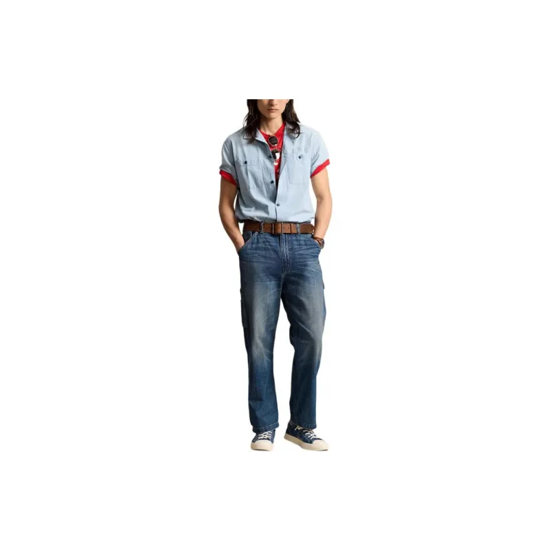 Polo Ralph Lauren SS24 Shirt Men's Light Indigo-3