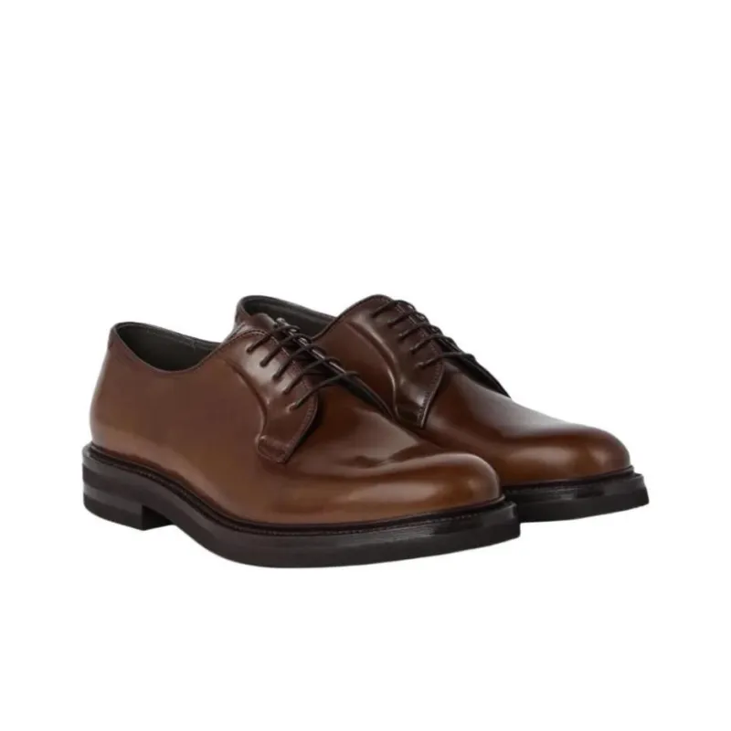 Brunello Cucinelli Cordovan Derby Shoes-3