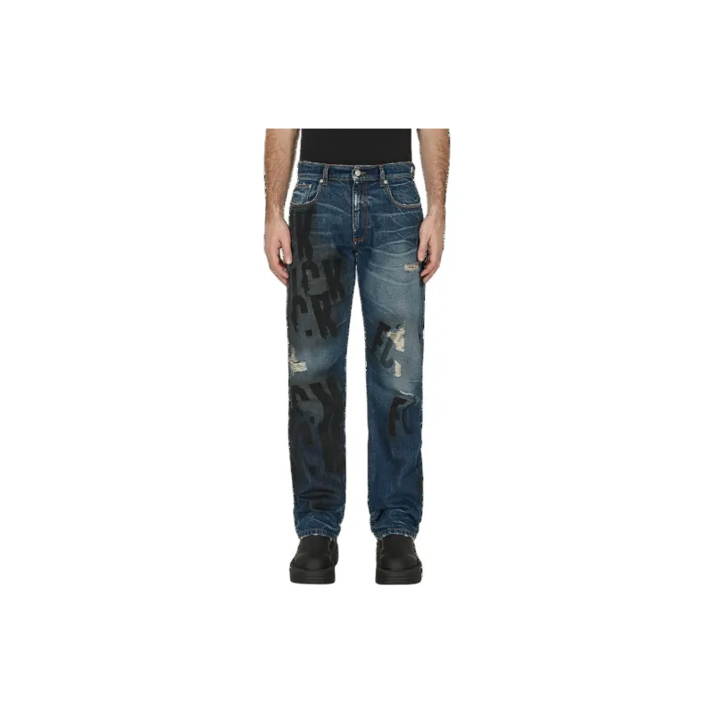 1017 ALYX 9SM Distressed effect Straight leg Jeans-1