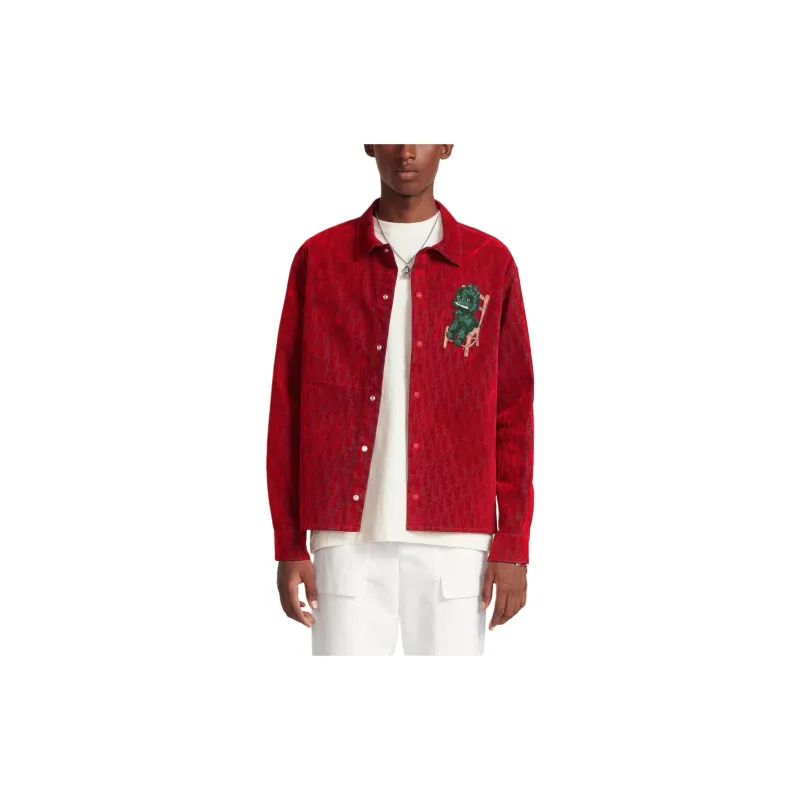 DIOR Shirts Men Red-3