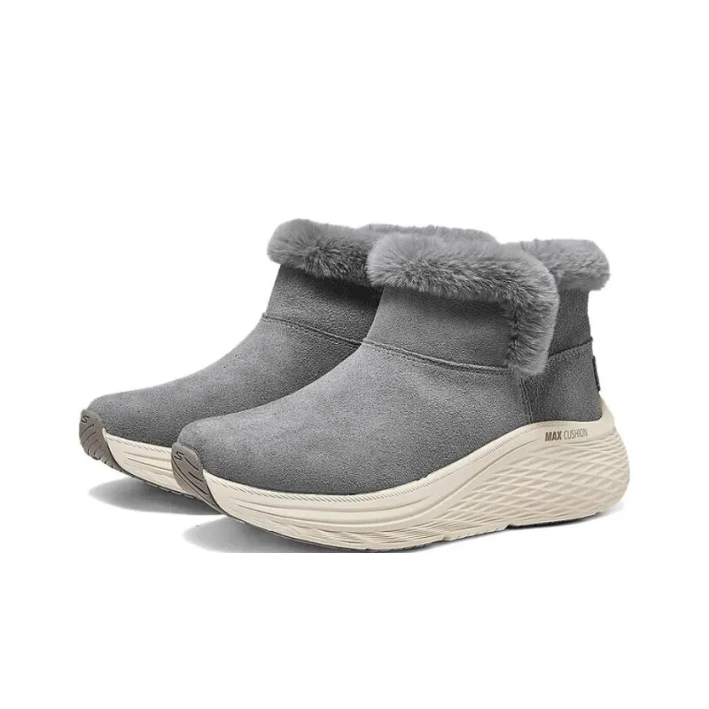 Skechers Max Cushioning Ankle Boots Women's Gray-3