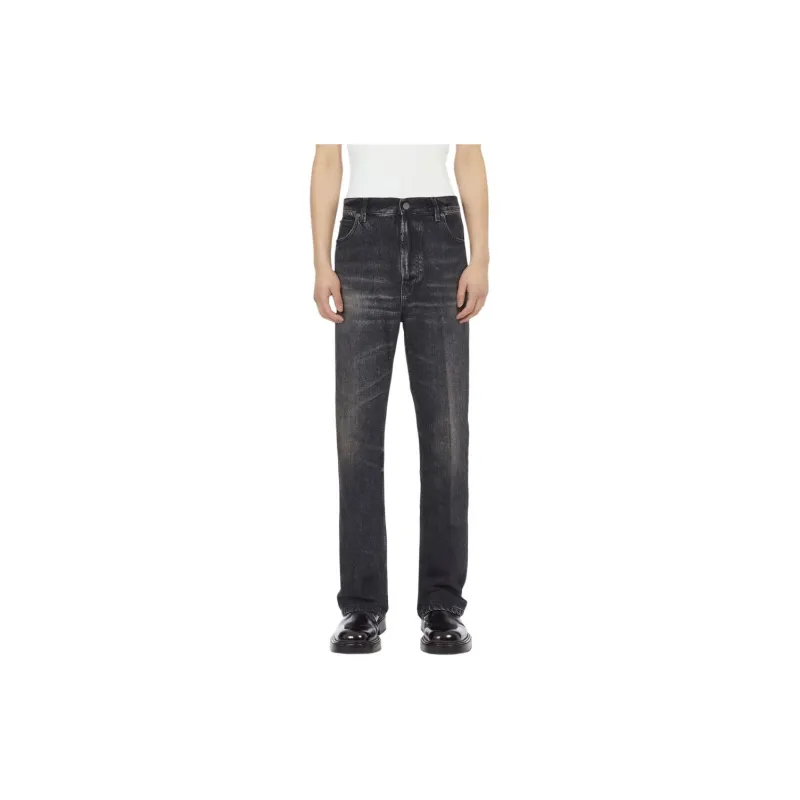 Ferragamo Stonewashed Denim Straight leg Jeans-2