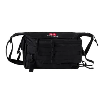 CDG Play Oxford Messenger Bag Crossbody Bag Shoulder Bag Medium Size Unisex Black