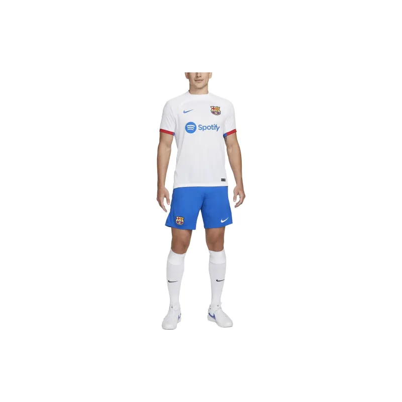 Nike F.C. Barcelona Soccer Jerseys 2023 24 Season Men's White-2