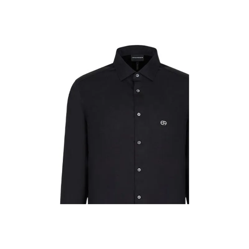 EMPORIO ARMANI SS22 Shirt Men's Black-3