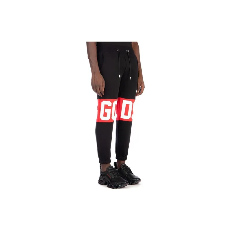 GCDS Logo Printed Cropped Pants-3