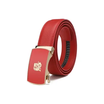SEPTWOLVES Top Grain Cow Leather Leather Belts Men's Width  3.5cm
