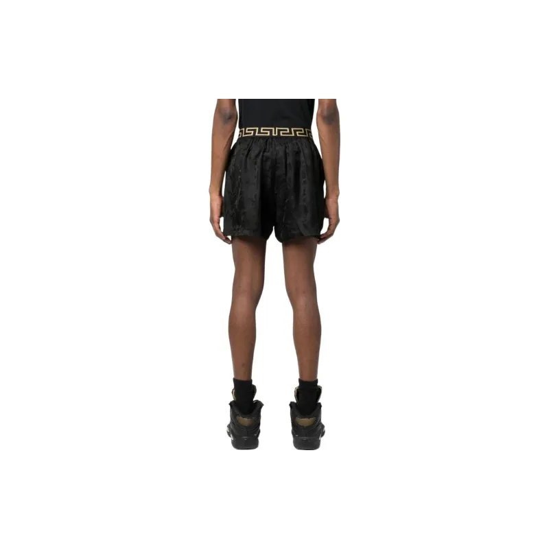 VERSACE Logo Waistband Shorts-2