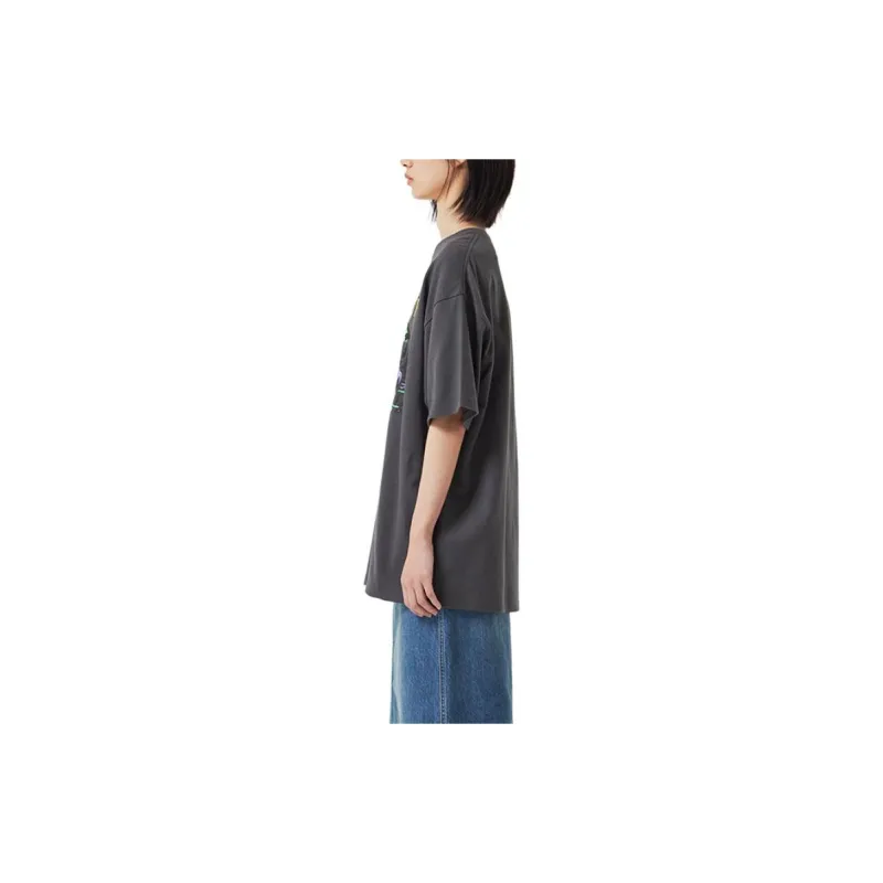 Lee T Shirt Unisex Charcoal Gray-4