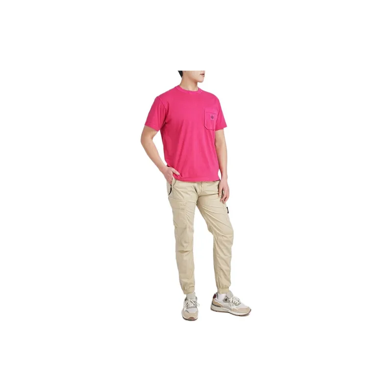 STONE ISLAND T Shirts Men Fuchsia-4