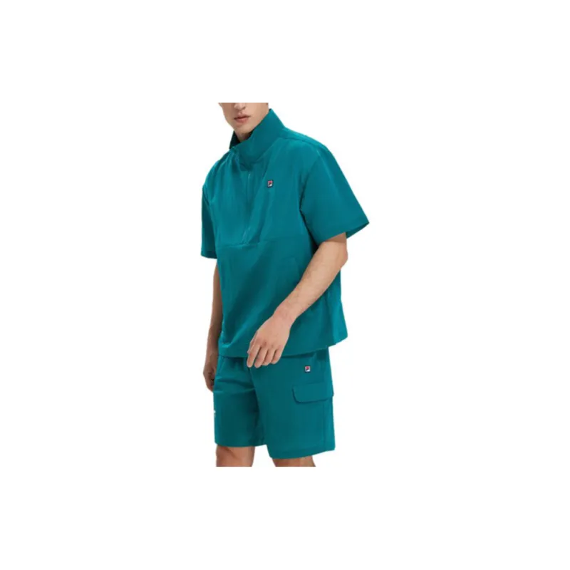FILA Jackets Men Resilient Aqua Green-3
