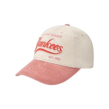 MLB Corduroy Baseball Caps Women's Pink
