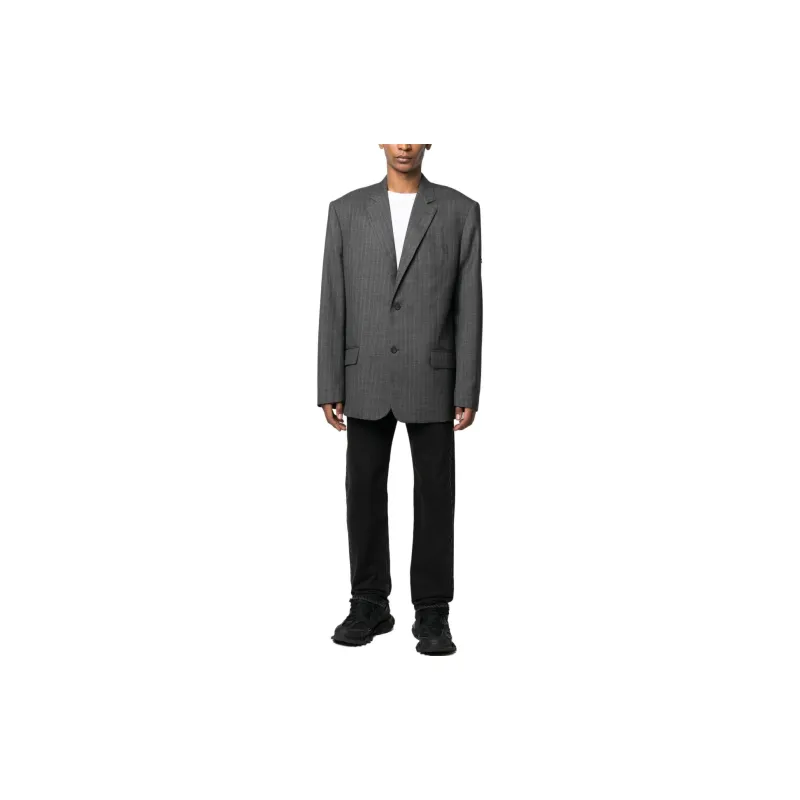 Balenciaga Jackets Men Dark Gray-1