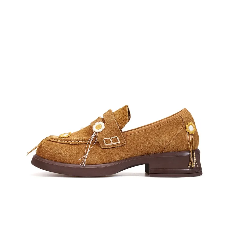 Joy&Mario Loafers Women's Coffee/Camel-5