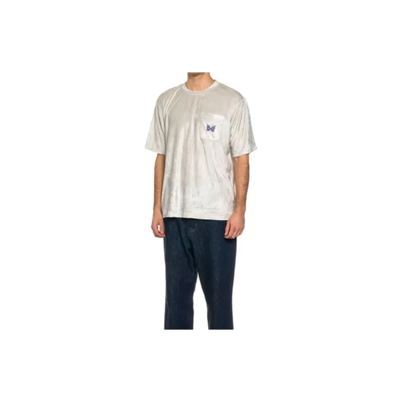 Needles Short Sleeve Papillon Pocket T Shirt-3