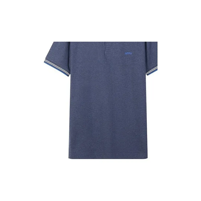 HUGO BOSS Polo Shirts Men Dark Gray Blue-5