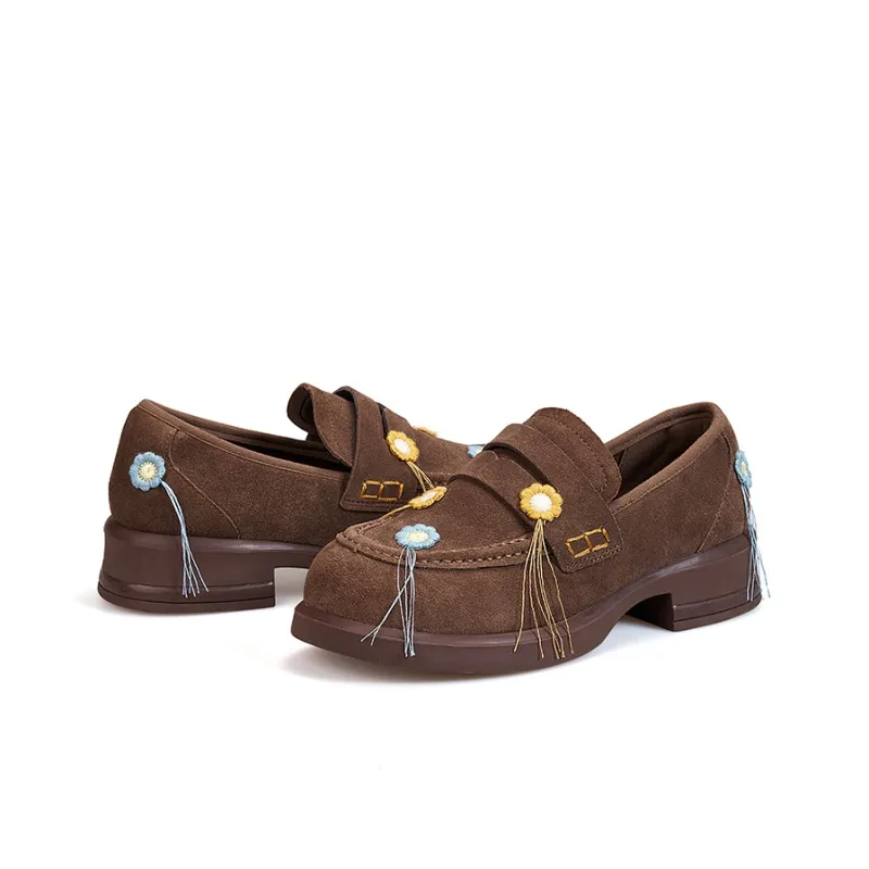 Joy&Mario Loafers Women's Coffee/Camel-3