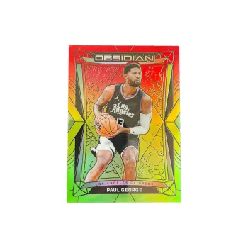 PANINI 2023 24 Clippers Paul George Pickles 42/75 Red And Green Fold Refraction Star Card Pass Sports Cards 1 Pc