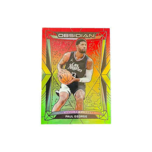 PANINI 2023 24 Clippers Paul George Pickles 42/75 Red And Green Fold Refraction Star Card Pass Sports Cards 1 Pc