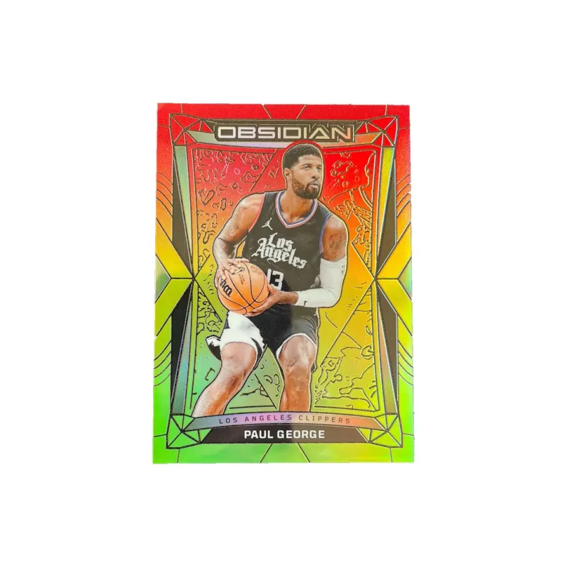 PANINI 2023 24 Clippers Paul George Pickles 42/75 Red And Green Fold Refraction Star Card Pass Sports Cards 1 Pc-0