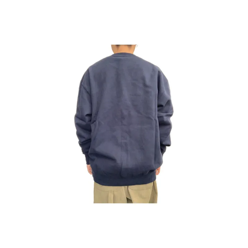 COVERNAT Crew Neck Loose Fit Sweatshirt Unisex Navy Blue-3