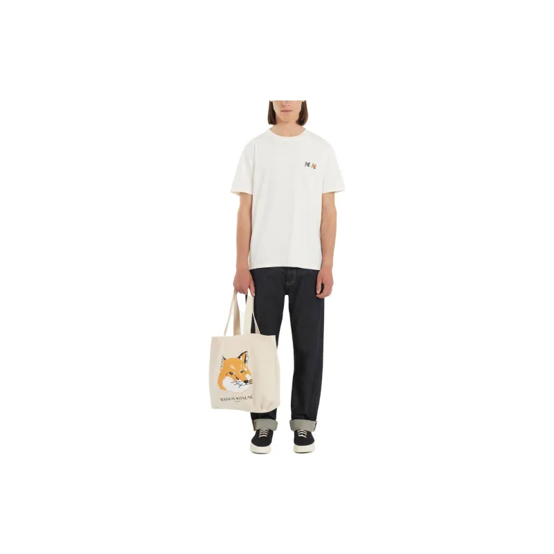 Maison Kitsune Man Cotton Logo T Shirt-2